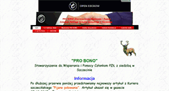 Desktop Screenshot of probono.witryna.info